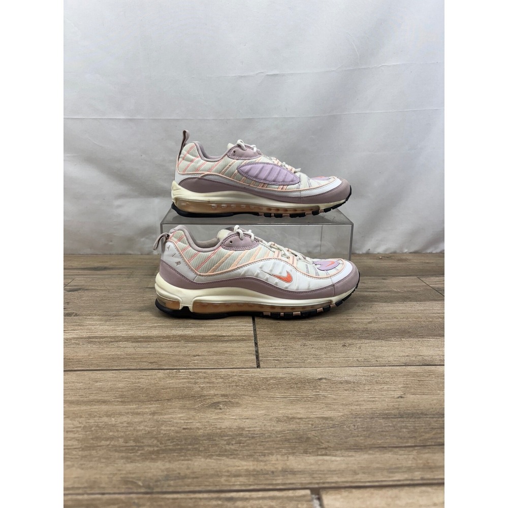 Nike Air Max 98 Women Sz 10 Atomic Pink White Crimson Tint 'C13709-102' Sneakers